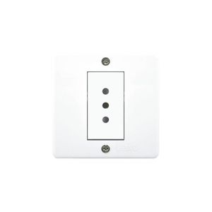 Casquete Toma Corriente Simple 10 A 250 V Blanco