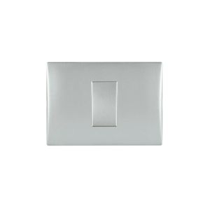 Placa Armada Interruptor Simple 9/12 10 A 250 V Plata