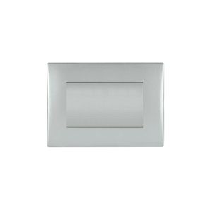 Placa Armada Interruptor Simple Teclon 9/12 10 A 250 V Plata