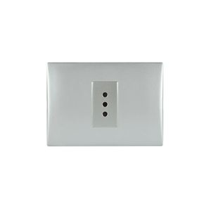 Placa Armada Simple 10 A 250 V Gris