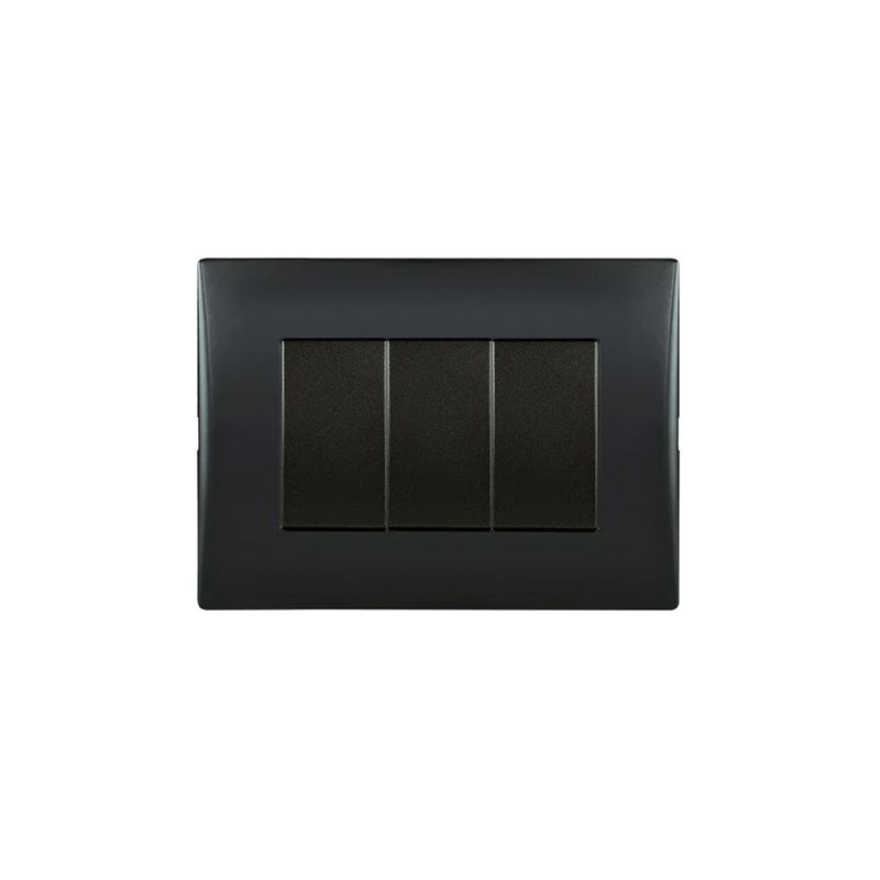 Placa-Armada-Interruptor-Triple-9-32-10A-250-V-Negro-249854_1
