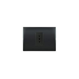 Placa Armada Simple 10 A 250 V Negro