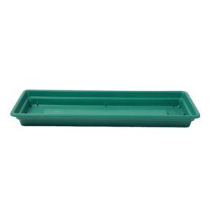 Plato Para Macetero Durakotta Rectangular 44 cm Verde