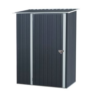 Bodega Jardín 93 x 142 x 186 cm Acero Galvanizado Marengo Blanco