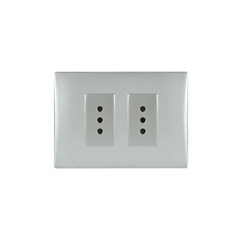 Placa-Armada-Enchufe-Doble-10A-250-V-Plata-249844_1