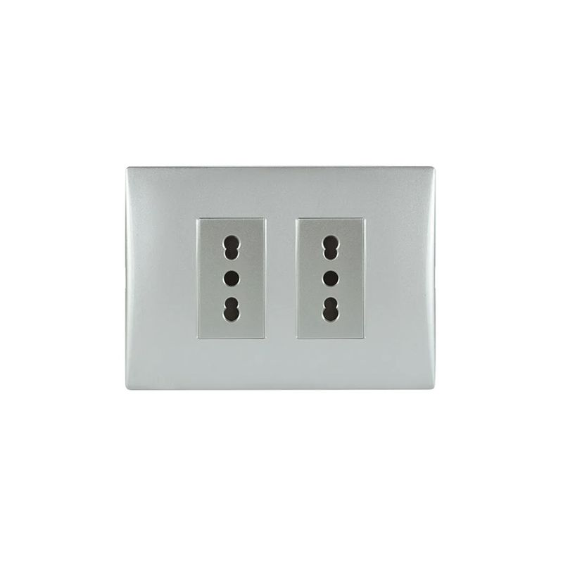 Placa-Armada-Enchufe-Doble-10-16A-250-V-Plata-249847_1