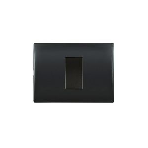 Placa Armada Interruptor Simple 9/24 10 A 250 V Negro
