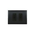 Placa-Armada-Enchufe-Doble-10A-250-V-Negro-249859_1