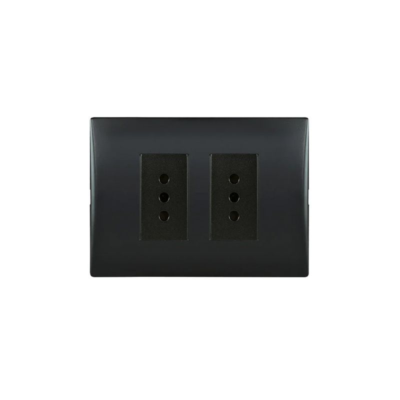 Placa-Armada-Enchufe-Doble-10A-250-V-Negro-249859_1