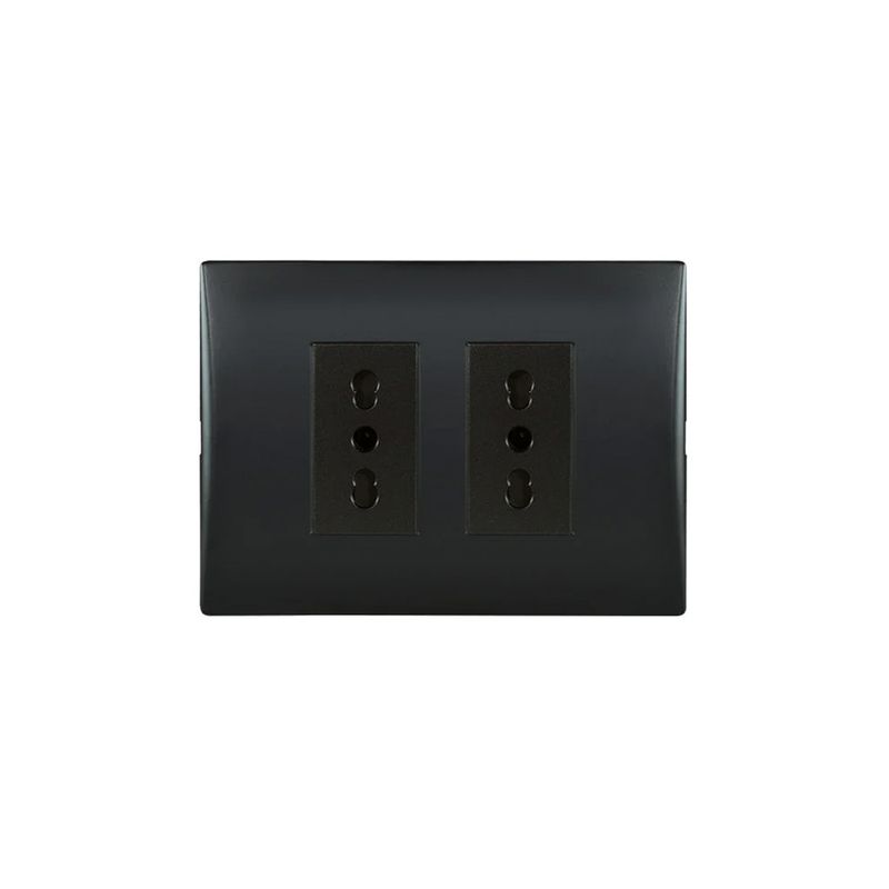 Placa-Armada-Enchufe-Doble-10-16A-250-V-Negro-249862_1
