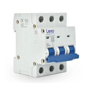 Interruptor Automático EBS6BN C 6 Ka 3 x 32 A Blanco