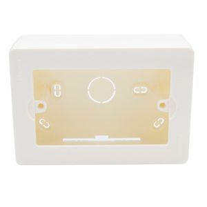 Caja Chuqui 3 Módulos Libre De Halógenos Blanco