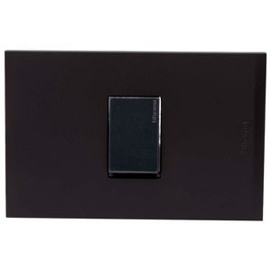 Placa Armada Interruptor Conmutador 9/24 Nóbile Negro