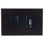 Placa-Armada-Enchufe-Simple-10A-UsbA-Nobile-Negro-246669_1