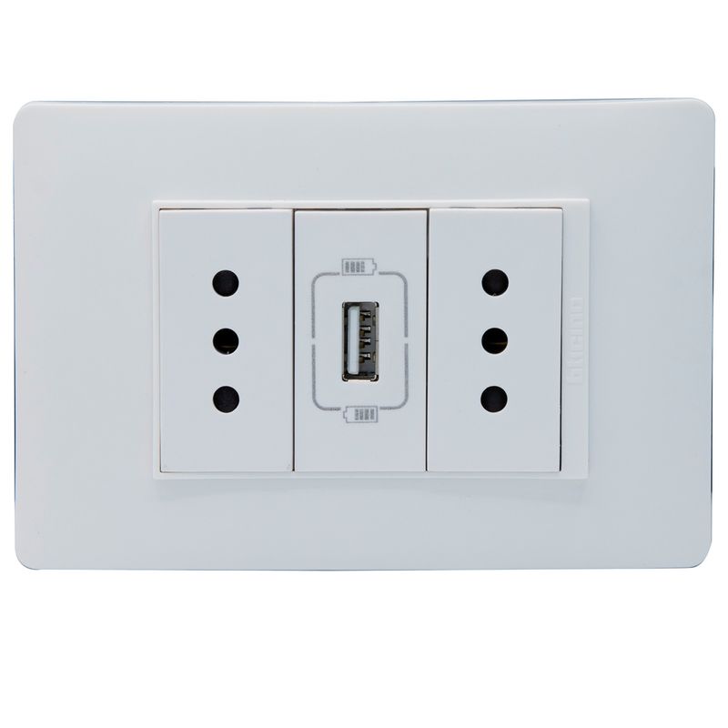 Placa-Armada-Enchufe-Doble-10A-Cargador-UsbA-Blanco-250382_1