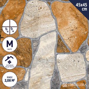 Cerámica Piso 45 x 45 cm 2,08 m2 Rockstone Beige