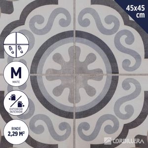 Cerámica Piso 45 X 45 Cm 2,29 M2 Fez Gris