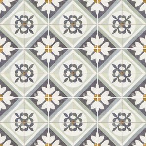Cerámica Piso 45 X 45 Cm 2,29 M2 Flower Blue