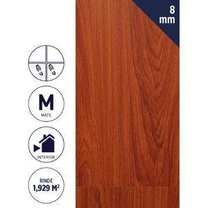 Piso Flotante 8 mm 1,929 m2 Caramelo Roble
