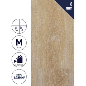 Piso Flotante 8 mm 1,929 m2 Oak Light