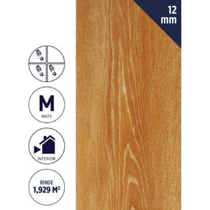 Piso Flotante 12 mm 1,929 m2 Walnut Premium Bisel