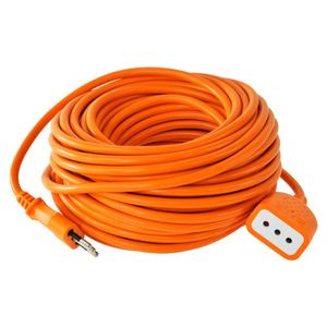 Alargador Profesional 2 P + T 10 A 20 m Naranjo