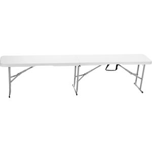 Banco Plegable 180 x 28 cm Blanco