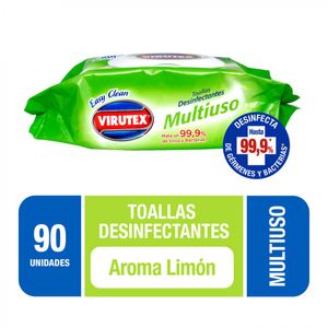 Toallas Desinfectantes Limón 90 un