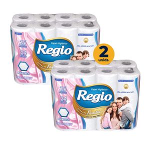 Papel Higiénico Doble Hoja 25 m 48 Rollos