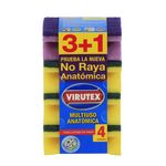 Set-de-esponjas-acanaladas-Virutex-Multiuso-anatomica-4-unidades-225330_1