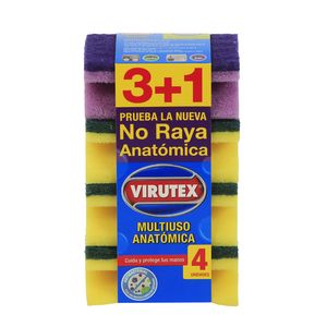 Esponja Multiuso Acanalada 4 un