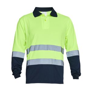 Polera Dryfit Con Cinta Amarillo Azul