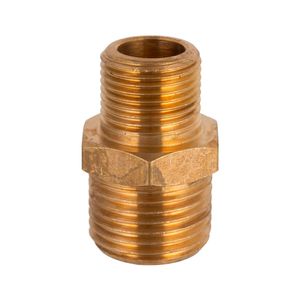 Niple Bronce HE-HE 3/8 x 1/2"