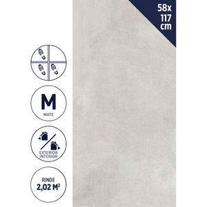 Porcelanato 58 x 117 cm 2,02 M2 Guell Gris