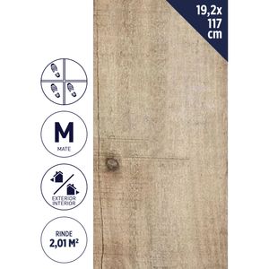 Porcelanato 19,2 x 117 cm 2,01 M2 Valdiviana Roble
