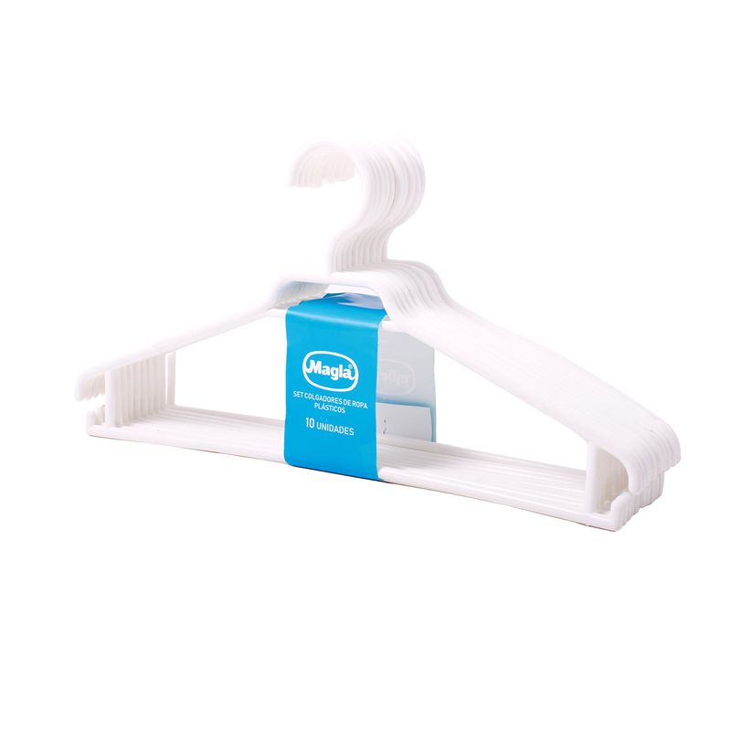 Set-Colgadores-De-Ropa-10-Unidades-Blanco-237075_1