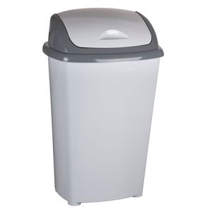 Basurero Tapa Vaivén 60 L Gris