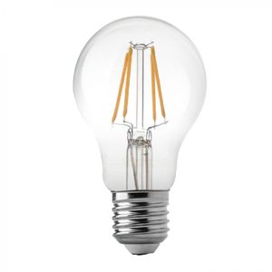 Ampolleta Led Clásica globo A60 E27 7 W Luz Cálida