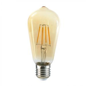 Ampolleta Led Pera Filamento E27 6 w Luz Cálida