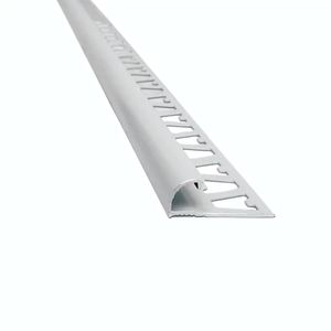 Guardacanto Aluminio Bullnose 10 mm 2,5 m Cromado Brillante