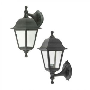 Farol 4 caras Pared sin ampolleta Negro E27 1 Luz 40 W