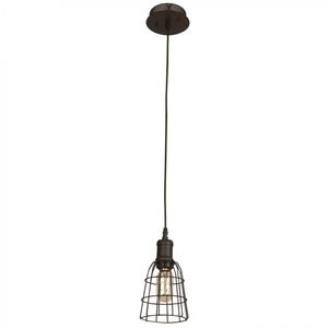 Lámpara Colgante Reja Chocolate 1 Luz E27 60 W
