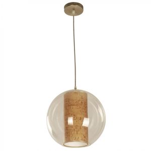 Lámpara de Techo Oval Niquel Satin 1 Luz E27 60 W
