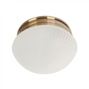 Plafón Ovalado Bronce 1 Luz E27 60 W