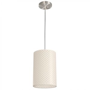 Lámpara de Techo Plateada 1 Luz E27 60 W