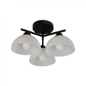 Lámpara de Techo Negro 3 Luces E27 5 W