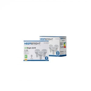 Pack 3 Ampolletas Led GU10 5,5 W Luz Cálida