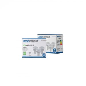 Pack 3 Ampolletas Led GU10 5,5 W Luz Fría