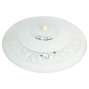 Plafon Floral Blanco sin Ampolletas 2 Luces E27 60 W