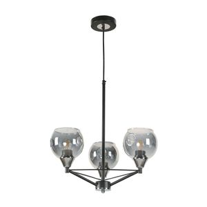 Lámpara Colgante Negro 3 Luces E27 60W